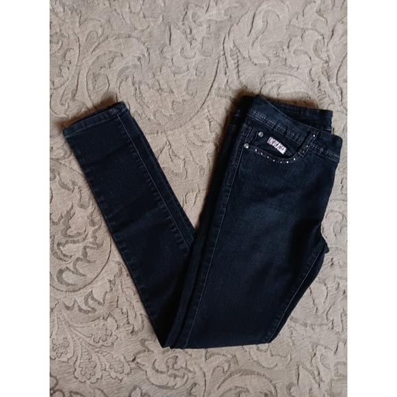 Saza Jeans Dark Wash Skinny Jeans - Picture 4 of 7